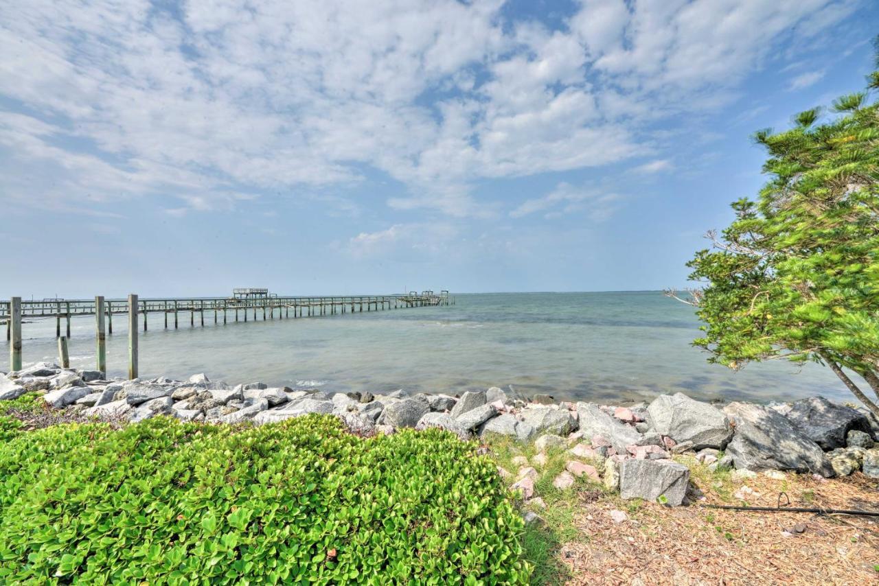 Waterfront Harkers Island Home Sunset View And Dock Extérieur photo