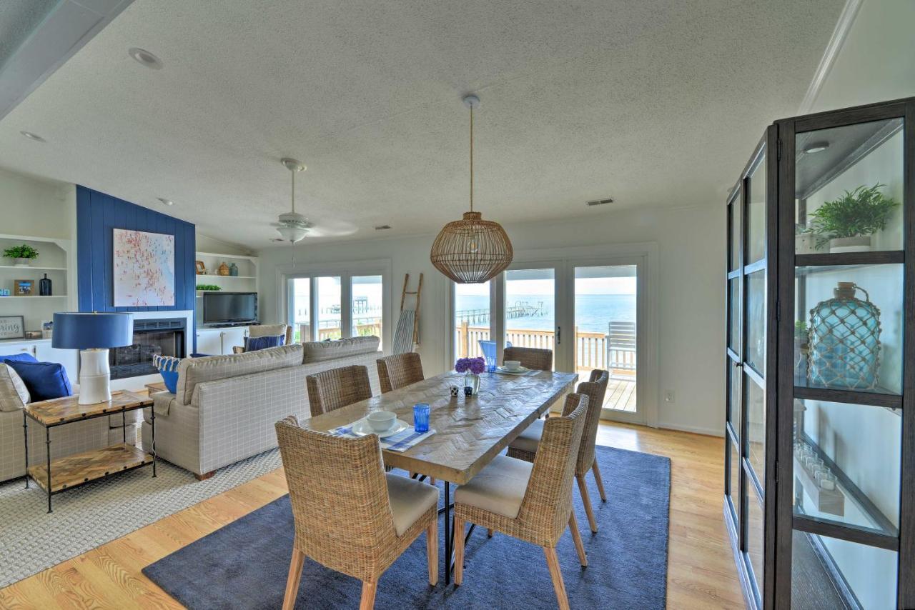Waterfront Harkers Island Home Sunset View And Dock Extérieur photo