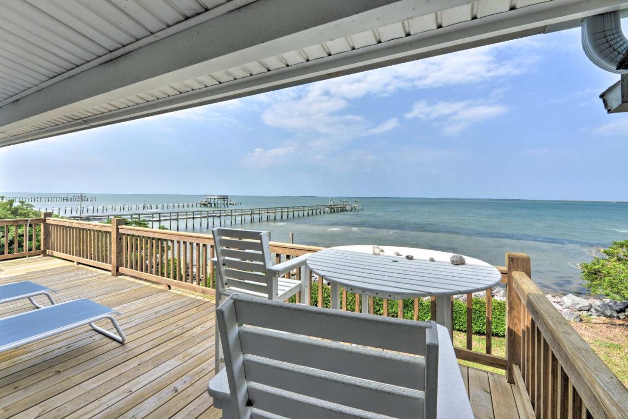 Waterfront Harkers Island Home Sunset View And Dock Extérieur photo