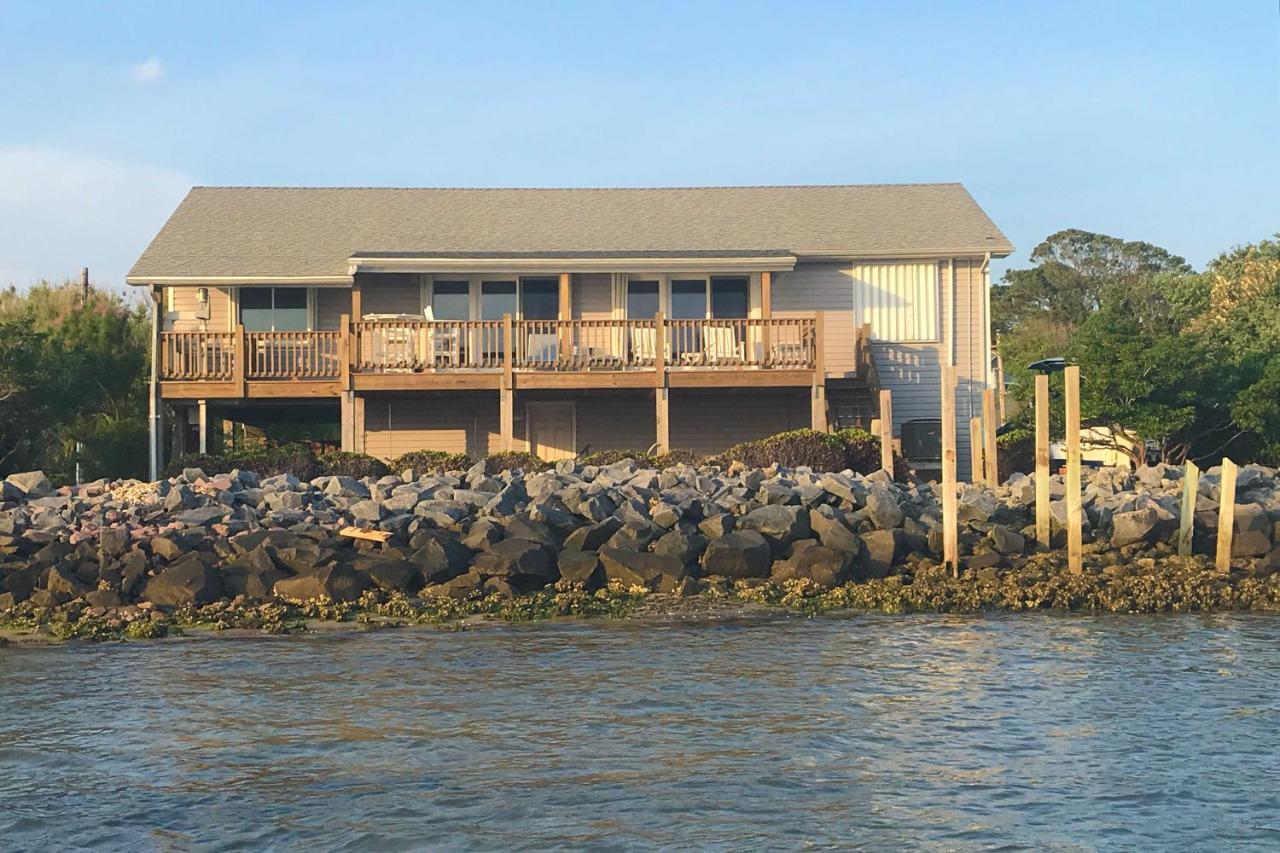 Waterfront Harkers Island Home Sunset View And Dock Extérieur photo