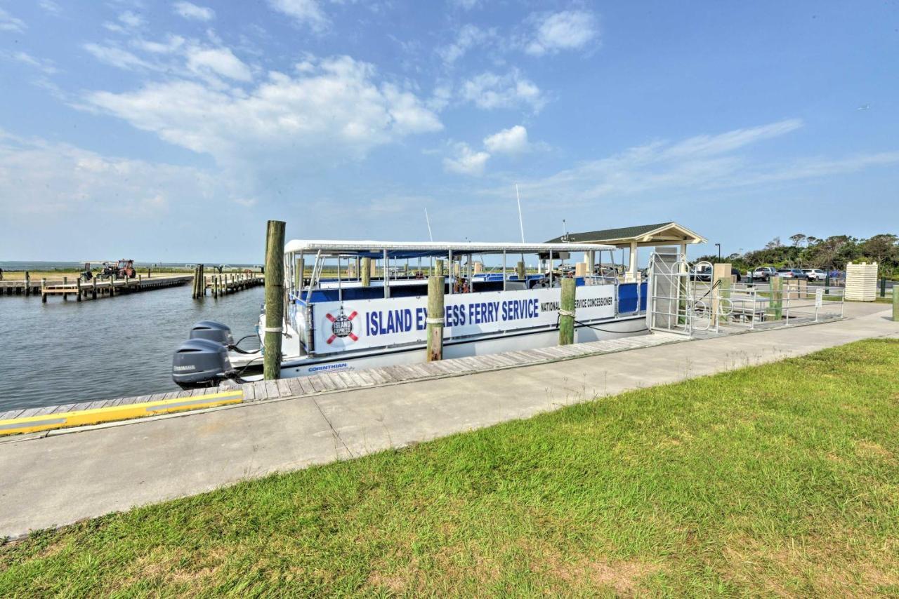Waterfront Harkers Island Home Sunset View And Dock Extérieur photo
