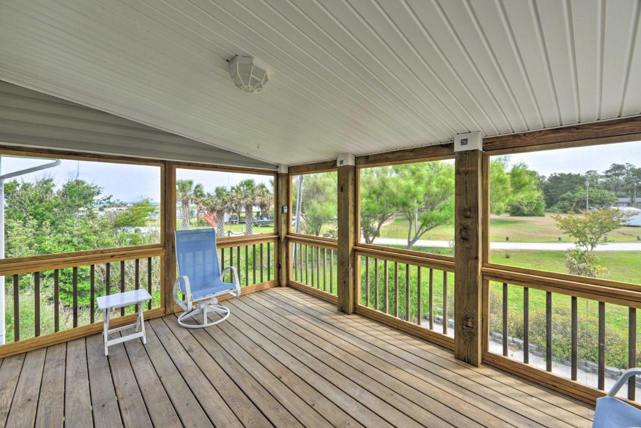 Waterfront Harkers Island Home Sunset View And Dock Extérieur photo