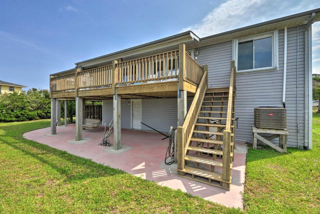 Waterfront Harkers Island Home Sunset View And Dock Extérieur photo